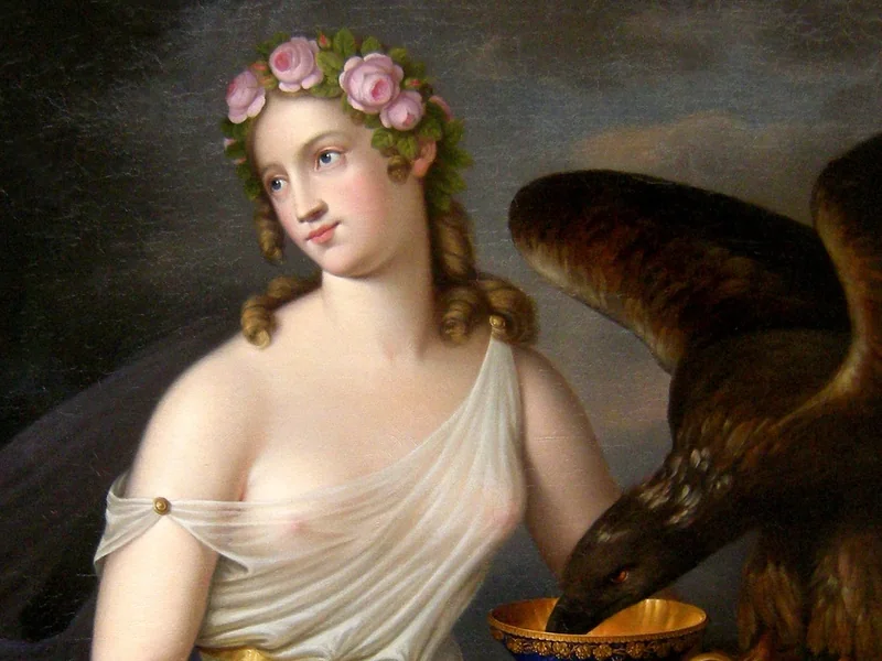 1784-Louis Fischer - Ebe, dea della giovinezza e coppiera, e l'aquila di Zeus